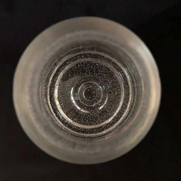 Crystal Hand Blown & Shaped Vase Clear Bubbles Made in Poland - Picture 6 of 8